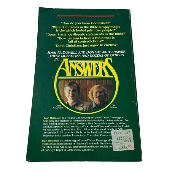 Answers to Tough Questions Skeptics Ask About the Christian Faith McDowell, Stew - Picture 2 of 5